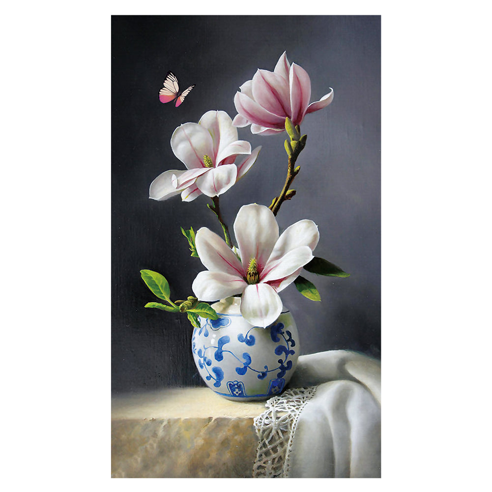 Magnolia-11CT Stamped 3 Strands Cross Stitch-51x77cm