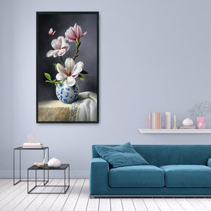 Magnolia-11CT Stamped 3 Strands Cross Stitch-51x77cm