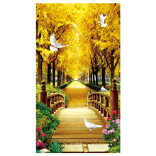 Load image into Gallery viewer, Gold Everywhere-11CT Stamped 3 Strands Cross Stitch-80x150cm
