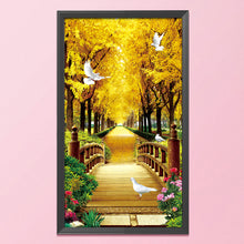 Load image into Gallery viewer, Gold Everywhere-11CT Stamped 3 Strands Cross Stitch-80x150cm
