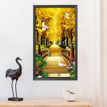 Load image into Gallery viewer, Gold Everywhere-11CT Stamped 3 Strands Cross Stitch-80x150cm
