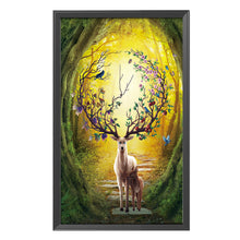 Load image into Gallery viewer, Deer-11CT Stamped 3 Strands Cross Stitch-62x97cm
