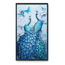 Load image into Gallery viewer, Peacock-11CT Stamped 3 Strands Cross Stitch-60x100cm
