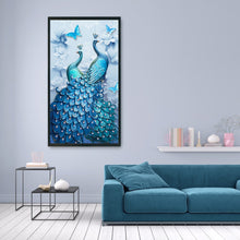 Load image into Gallery viewer, Peacock-11CT Stamped 3 Strands Cross Stitch-60x100cm
