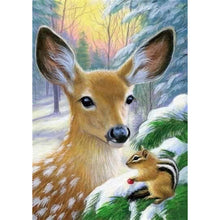 Load image into Gallery viewer, Deer And Squirrel-Full Drill Diamond Painting
