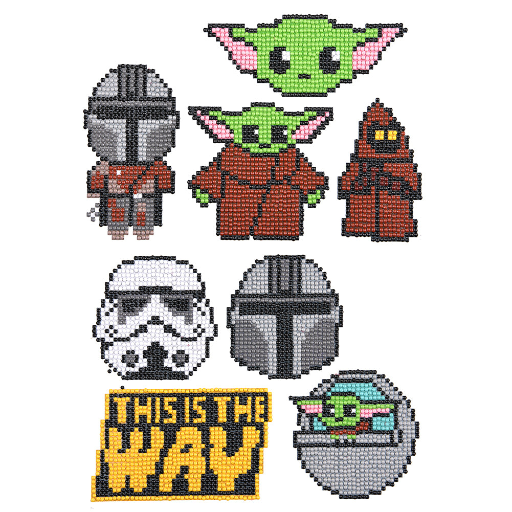 8pcs-Star Wars-Diamond Painting Free Stickers