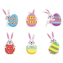 Load image into Gallery viewer, 6pcs-Easter-Diamond Painting Free Stickers
