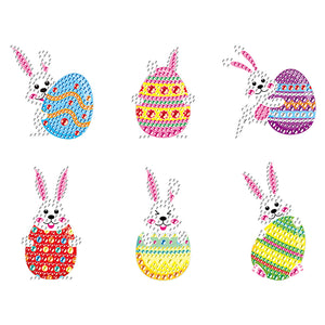 6pcs-Easter-Diamond Painting Free Stickers