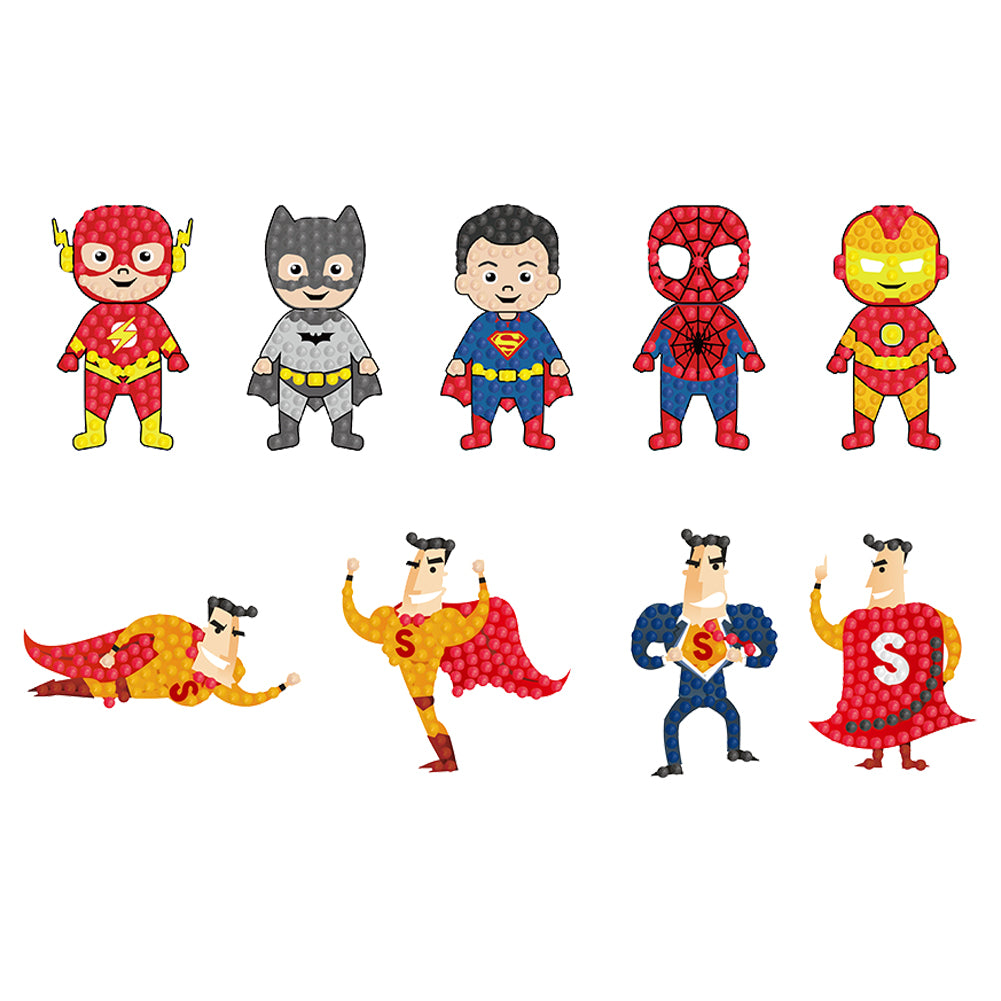 9pcs-Marvel-Diamond Painting Free Stickers