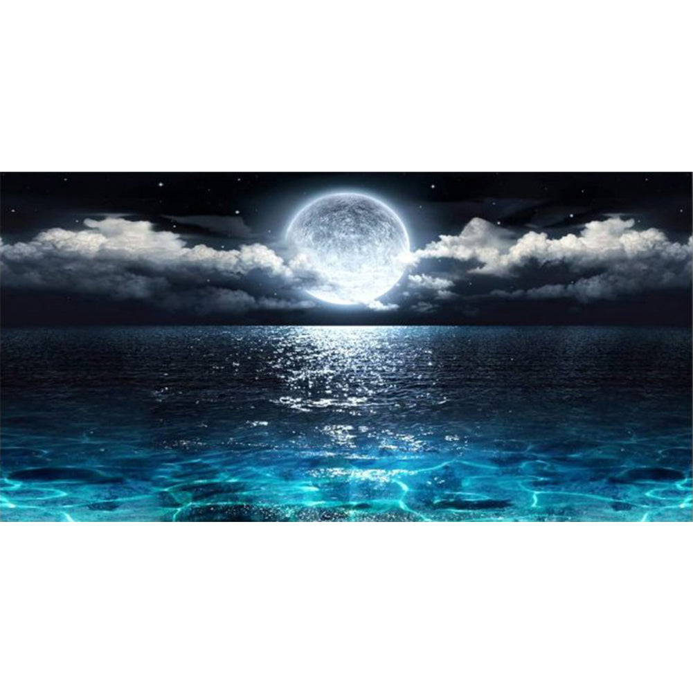 Sea Moon-Full Drill Diamond Painting-80x40cm