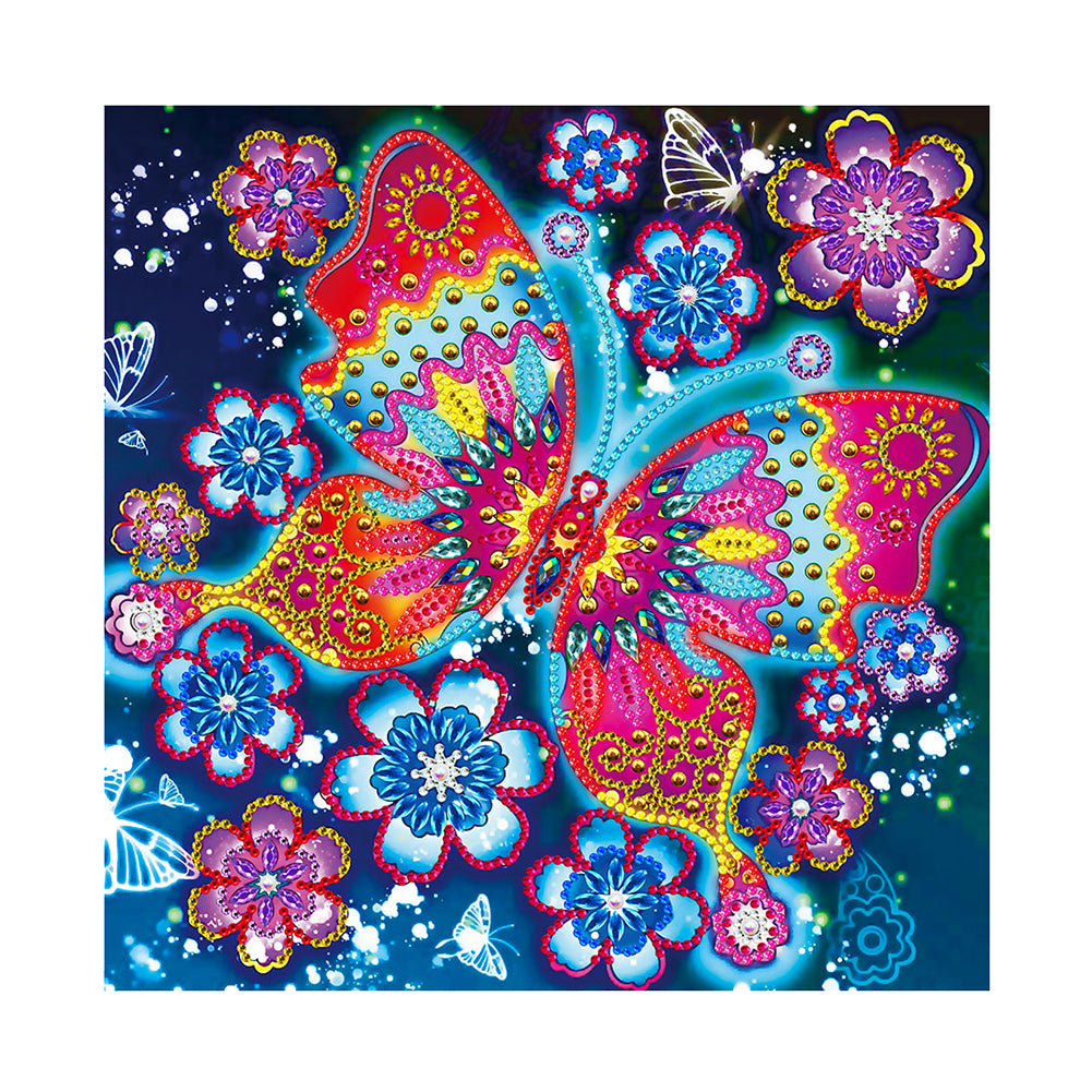 Mandala-Partial Special Luminous Diamond Painting-30x30cm