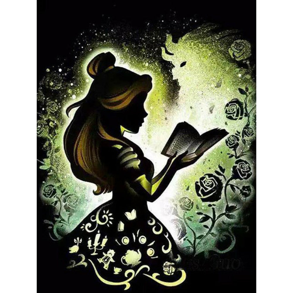 Silhouette-Belle-Full Drill Diamond Painting