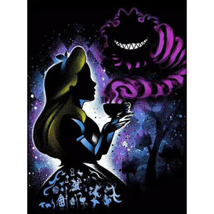 Silhouette-Alice-Full Drill Diamond Painting