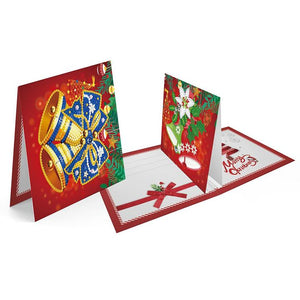 8PCS/SET 3D CHRISTMAS GREETING CARDS DIAMOND PAINTING