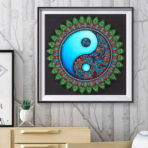 Mandala-Special Shaped Crystal Diamond Painting-30*30cm