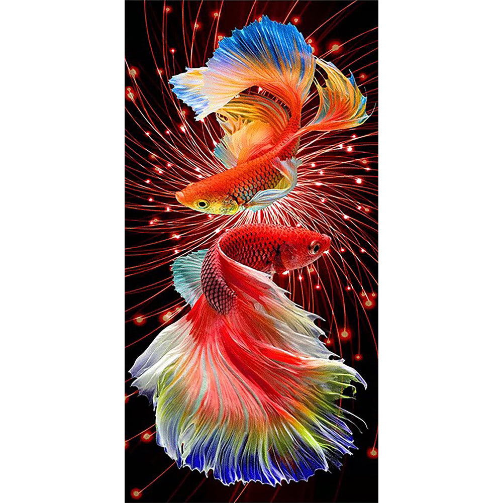 Koi Fish-Full Drill Diamond Painting-40x80cm