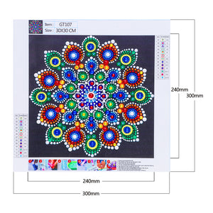 Mandala-Special Shaped Crystal Diamond Painting-30*30CM