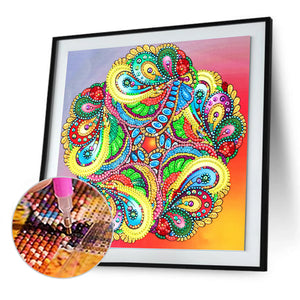 Mandala-Special Shaped Crystal Diamond Painting-30*30cm