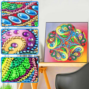 Mandala-Special Shaped Crystal Diamond Painting-30*30cm