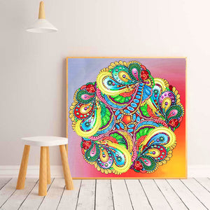 Mandala-Special Shaped Crystal Diamond Painting-30*30cm