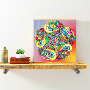 Mandala-Special Shaped Crystal Diamond Painting-30*30cm