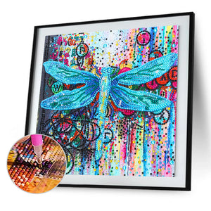 Dragonfly-Special Shaped Crystal Diamond Painting-30*30cm