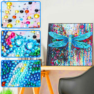 Dragonfly-Special Shaped Crystal Diamond Painting-30*30cm