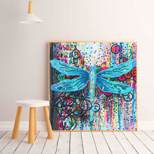 Load image into Gallery viewer, Dragonfly-Special Shaped Crystal Diamond Painting-30*30cm
