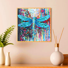 Load image into Gallery viewer, Dragonfly-Special Shaped Crystal Diamond Painting-30*30cm
