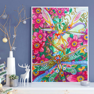 Dragonfly-Special Shaped Crystal Diamond Painting-30*40cm