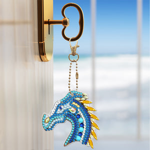 5pcs Dragon Double Sided Keychain