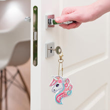 Load image into Gallery viewer, 6pcs Rainbow Horse Double Sided Keychain
