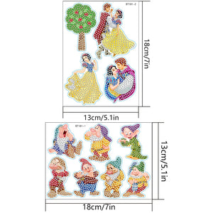 2pcs DIY Diamond Painting Cartoon Stickers