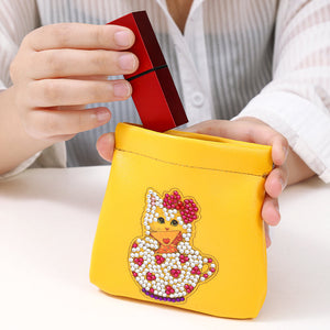 DIY Diamond painting-lipstick bag airpods protective case cosmetic bag