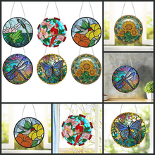 Load image into Gallery viewer, Stained Glass Animal-Double Side Drill-Diamond Painting Pendant
