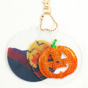 2pcs Halloween Double Sided Keychain