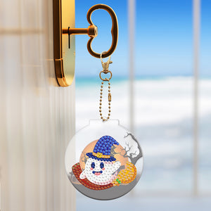 2pcs Halloween Double Sided Keychain