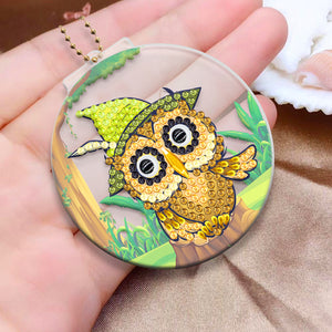 2pcs Owl Double Sided Keychain