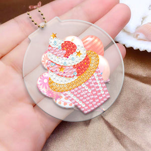 2pcs Cake Double Sided Keychain