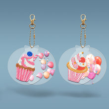 Load image into Gallery viewer, 2pcs Cake Double Sided Keychain
