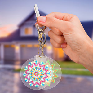 2pcs Mandala Double Sided Keychain