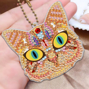 5pcs Elf Cat Double Sided Keychain