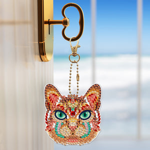 5pcs Elf Cat Double Sided Keychain