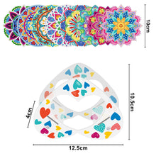 Load image into Gallery viewer, 8pcs/set +1 storage rack-Mandala-Acrylic Diamond Coaster
