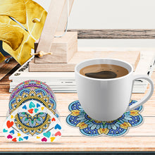 Load image into Gallery viewer, 8pcs/set +1 storage rack-Mandala-Acrylic Diamond Coaster
