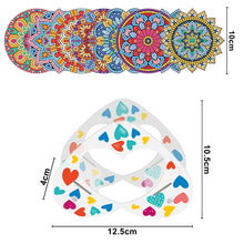 Load image into Gallery viewer, 8pcs/set +1 storage rack-Mandala-Acrylic Diamond Coaster
