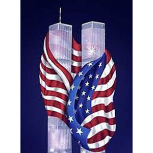 Full Round - Twin Towers Flag 30*40CM