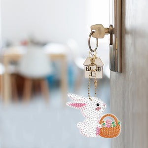 5pcs Rabbit Double Sided Keychain