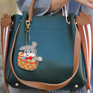 5pcs Rabbit Double Sided Keychain