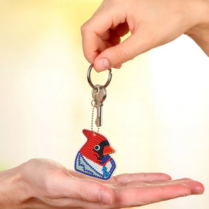 5pcs Chicken Double Sided Keychain